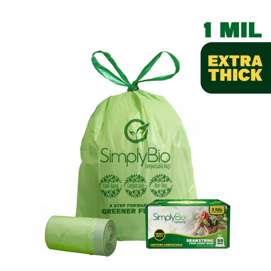 Heavy Duty Drawstring Liners (50-Count) Small