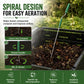 46.5" Stainless Steel Compost Aerator Tool
