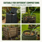 46.5" Stainless Steel Compost Aerator Tool