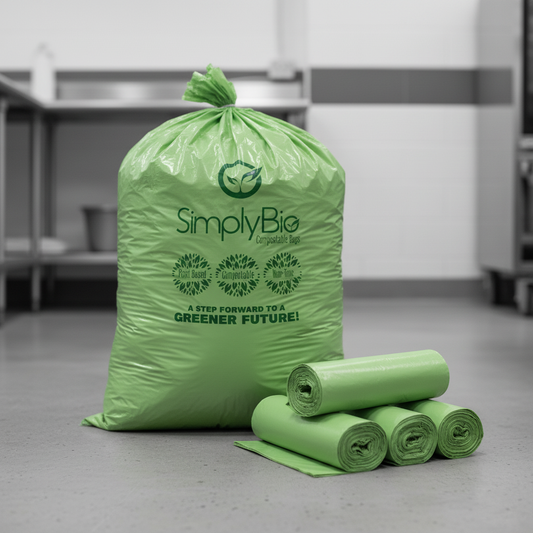 31–35 Gal Heavy Duty Flat-Top Liners, 1.57 Mil, 100 Count