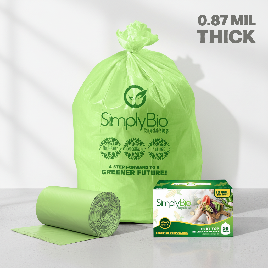 12–13 Gal Flat-Top Liners, 0.87 Mil, 50 Count