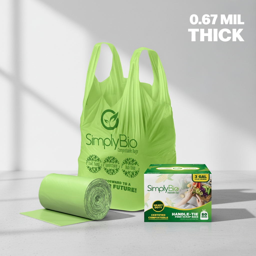 3–4 Gal Handle-Tie Liners, 0.67 Mil, 80 Count